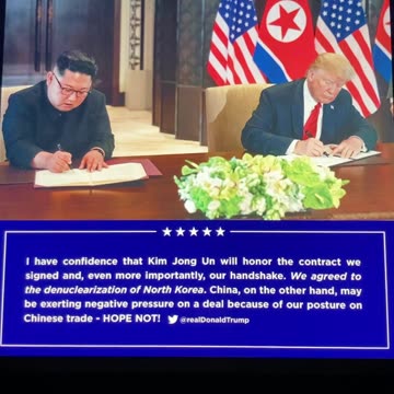TRUMP💜🇺🇸🏅GOT KIM JONG UN🤝TO LAY DOWN HIS BIG GUNS🚀❌🇰🇵✍️🚀⛔️
