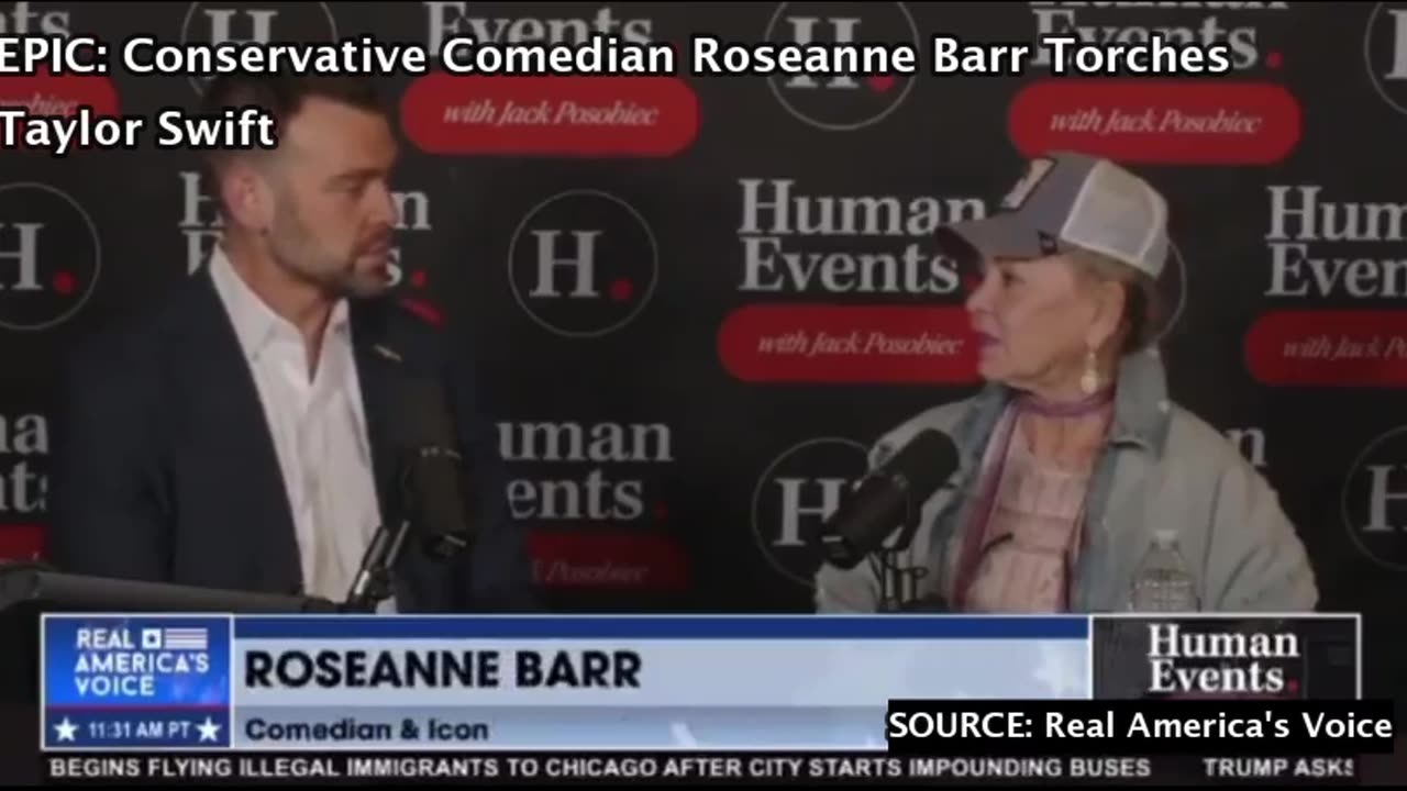 EPIC: Conservative Comedian Roseanne Barr Torches Taylor Swift