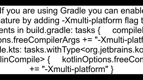 Kotlin Multi platform feature