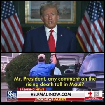 Trump v Biden Response to Hawaii wildfires