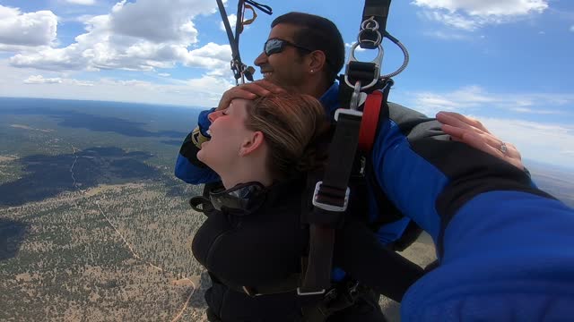 Skydiver's Mile High Marriage Proposal