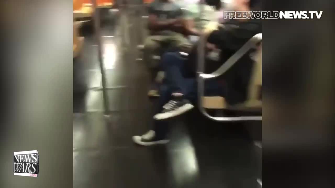 Viral Video: Woman Rips Down Sex Propaganda On Subway Train