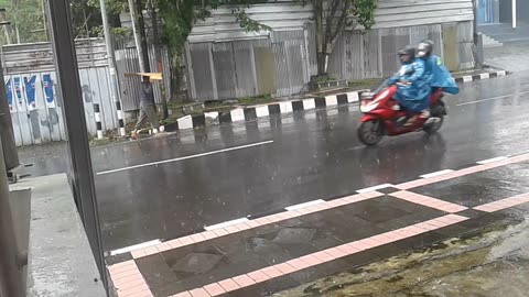 heavy rain