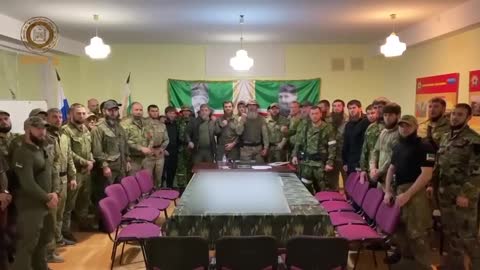 Speciální jednotky z Čečenské republiky během speciální operace na Ukrajině