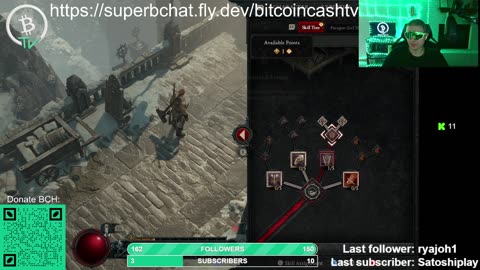 1st time playing Diablo 4 Hardcore & Bitcoin Cash raffles every 30 min!