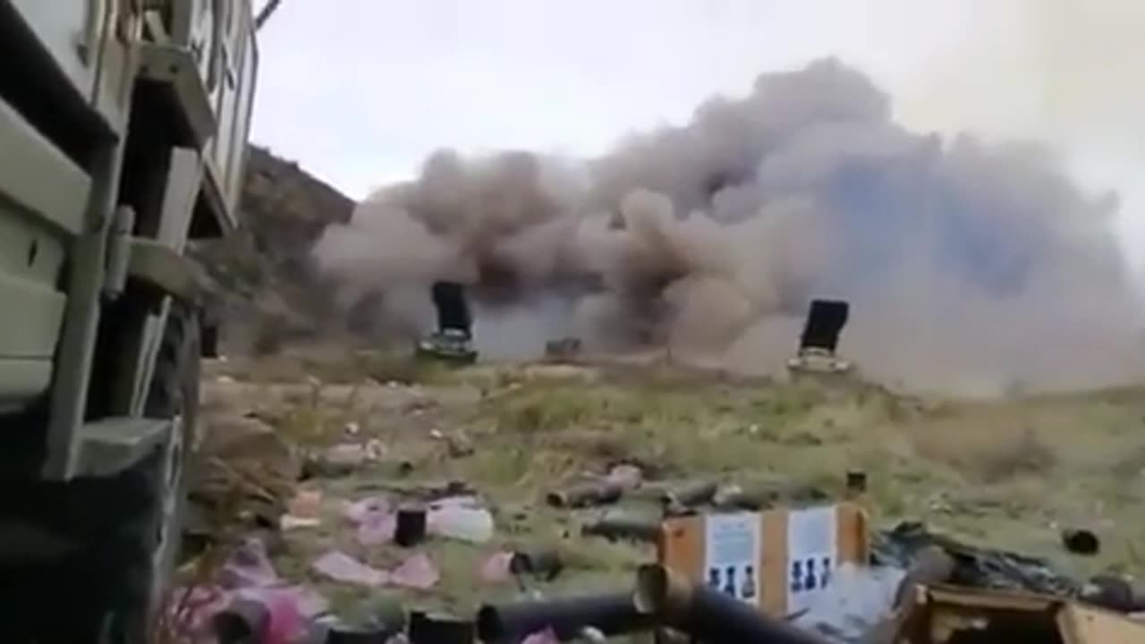 🔥 Armenia Azerbaijan Conflict | Azerbaijani Forces Fire TOS-1A MLRS on Armenian Army Targets ( | RCF