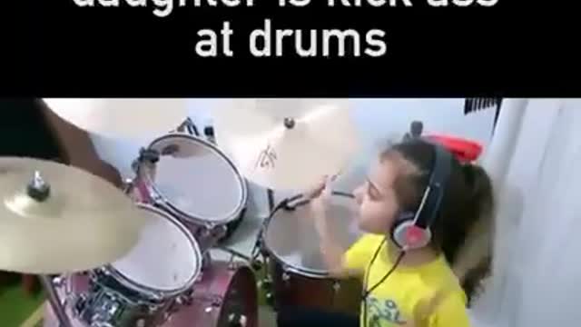 5 year old tears up drums better than most rockstars