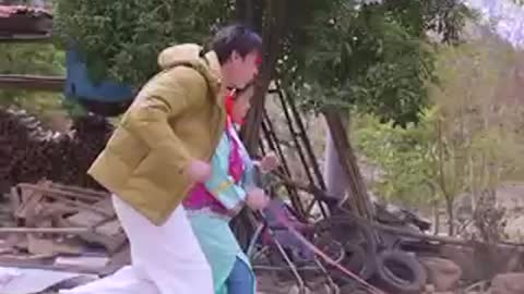 Funny mother and child