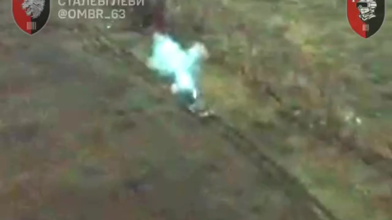 Ukrainian Tank Firing on Russian Lines with Both Main and Secondary Guns