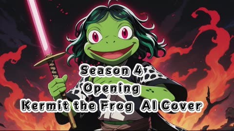 [Kermit the Frog sings/AI Cover] Kimetsu no Yaiba:Demon Slayer Season 4 Opening Mugen