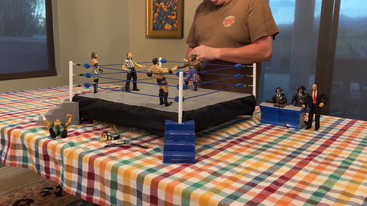 Action figure wrestling blue Empire episode two for July 2024