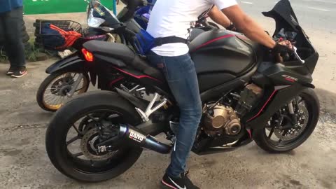 CBR650R ลองท่อ Daivo Dv46tt