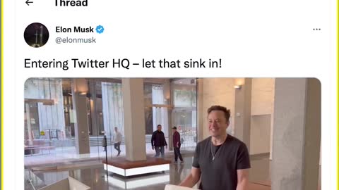 Elon Musk sink / Twitter headquarters