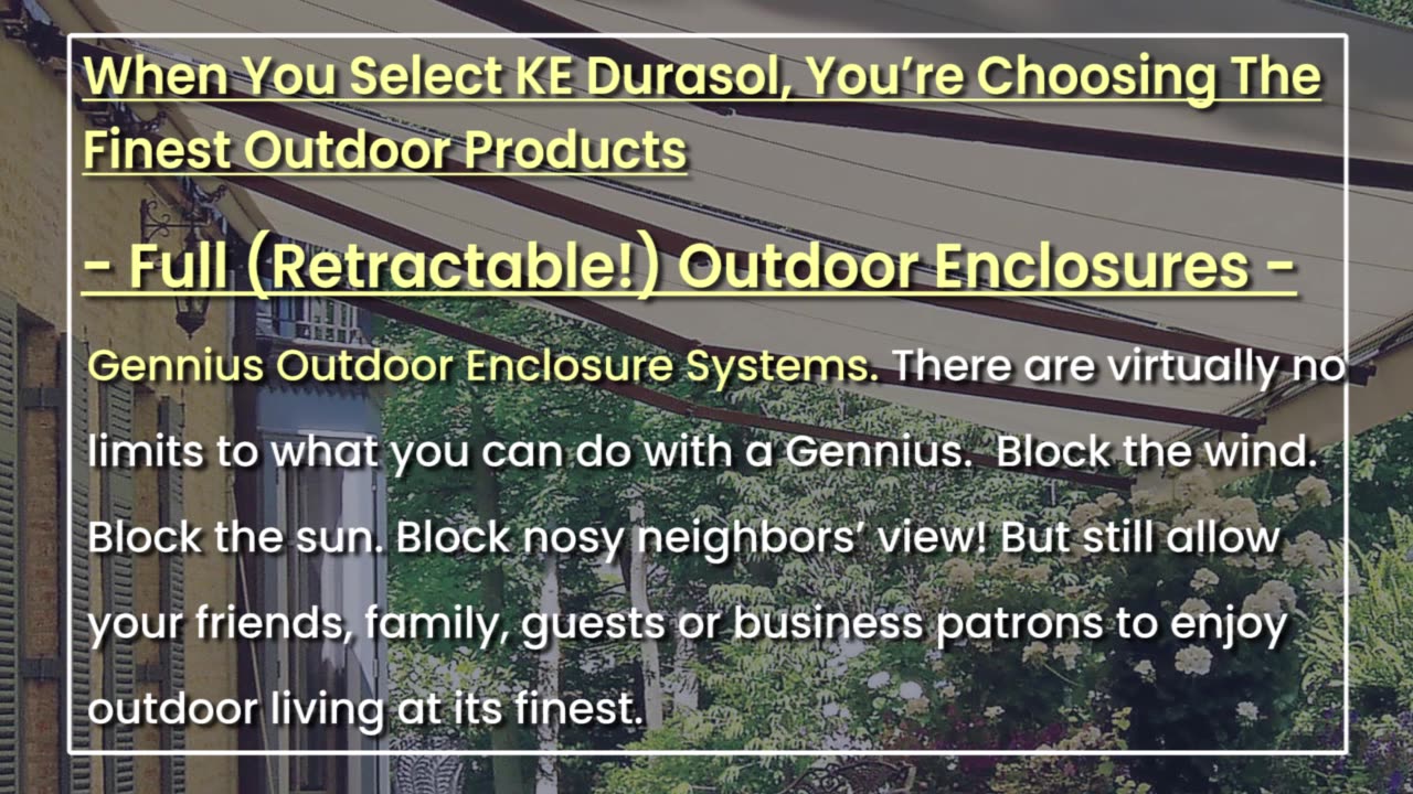 Durasol Awnings Denver