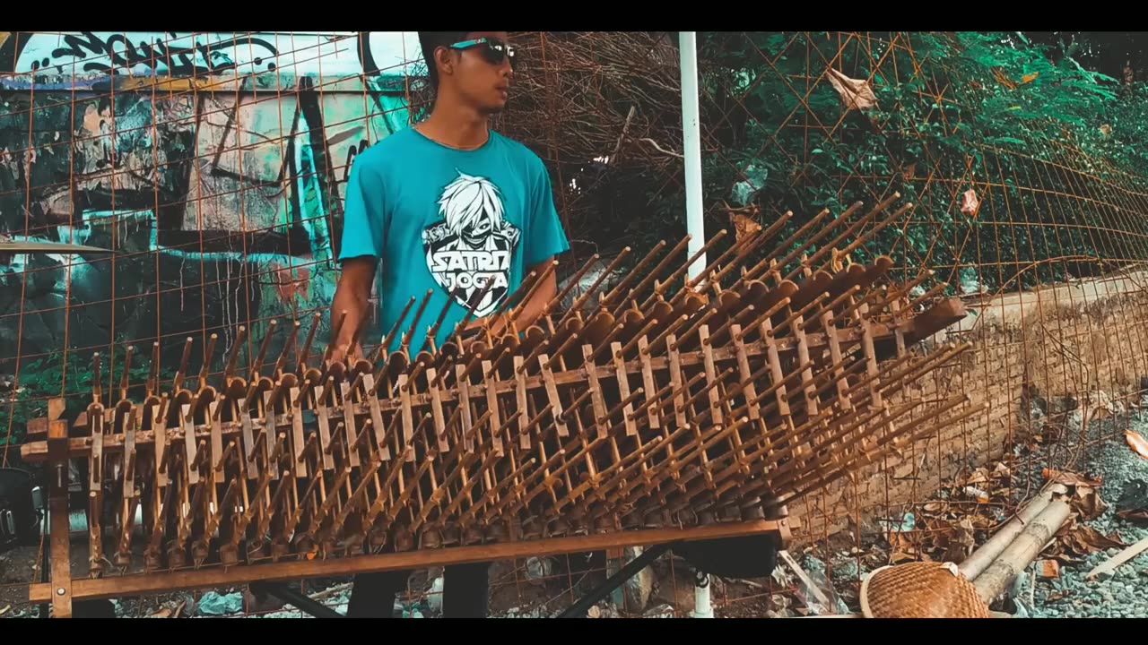 Indonesian traditional music Angklung Runtah