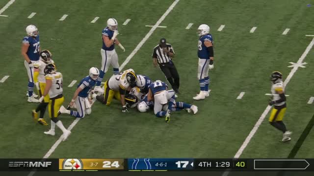 Jeff Saturday & the Colts mismanage the clock & Steelers win(1)