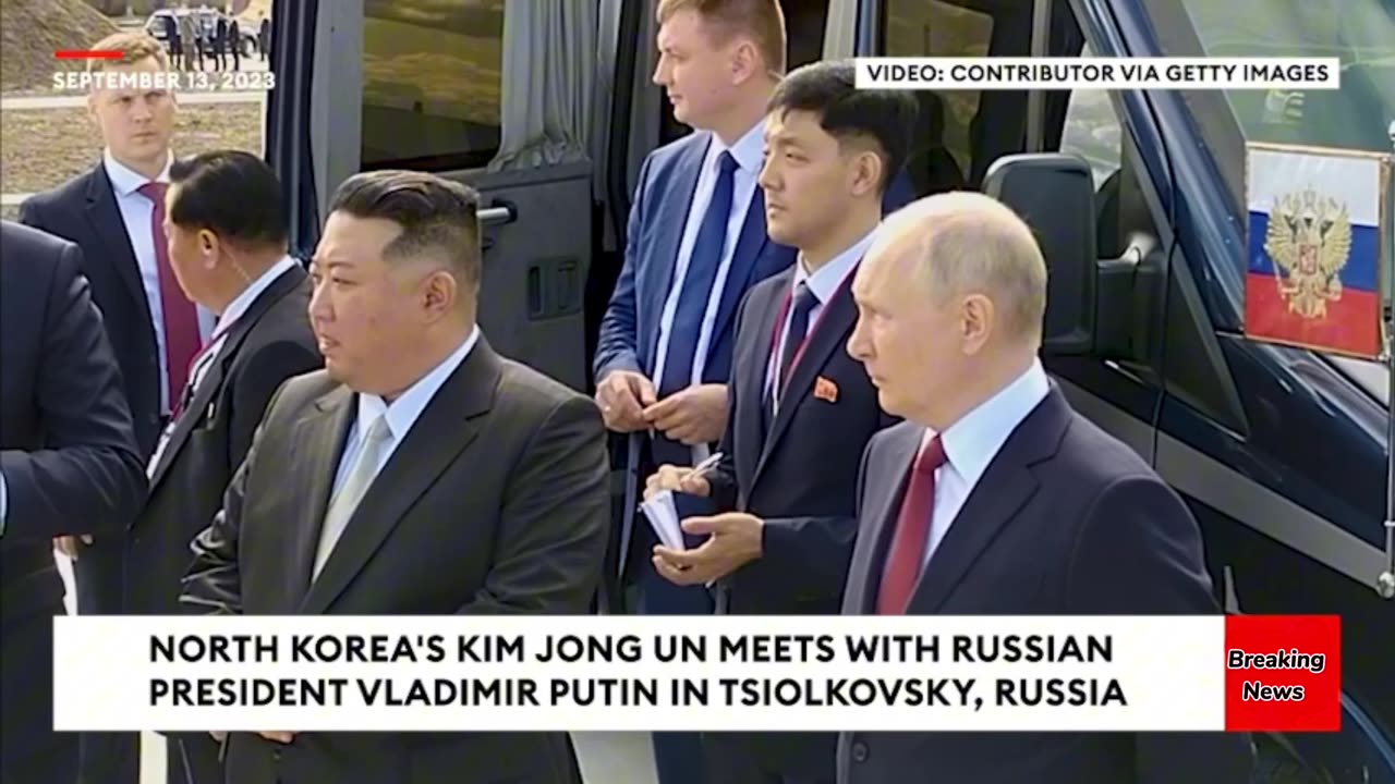 WATCH: North Korea's Kim Jong Un Meets With Vladimir Putin In Tsiolkovsky, Russia