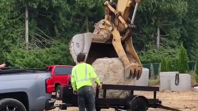 The digger said, "I said you have to take this
