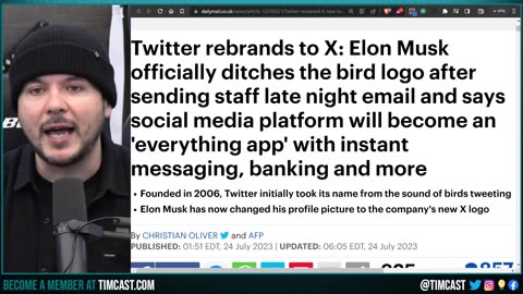 TWITTER IS DEAD, Elon Musk Officially REBRANDS To X, The AI Dystopian Nightmare Is Only Beginning