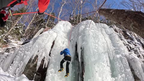 Ice Climbing Franconia Notch