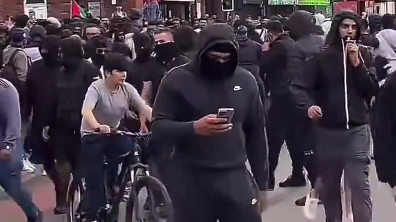 Weapons, illegal bikes, faces covered with balaclavas. Where’s the police in