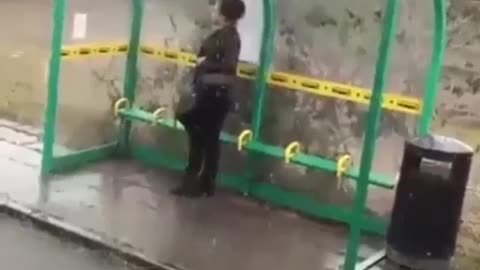 Walking in the rain