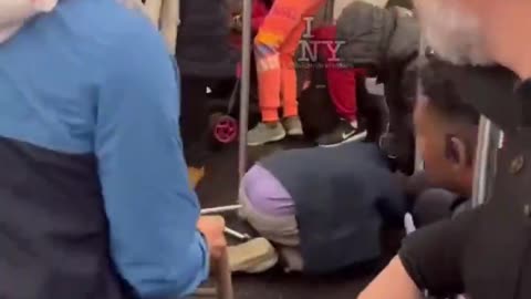 Just a normal day on the New York subway…