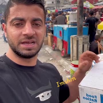 Gaza: April 10, 2024 - Palestinians sell the food aid, don't want it