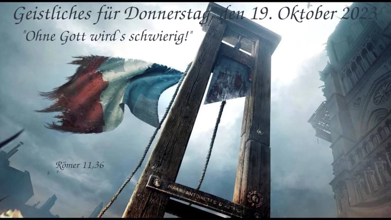 Geistliches für Donnerstag, den 19. Oktober 2023