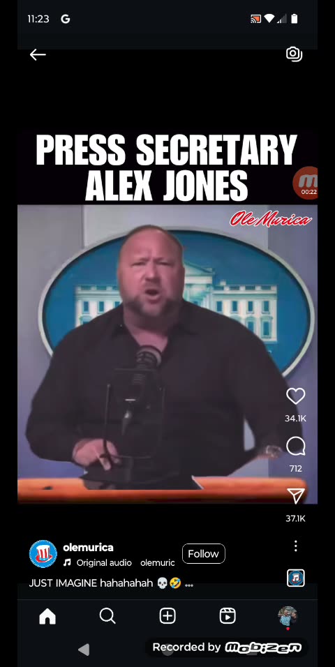 Alex Jones is the next Press Secretary of the United States