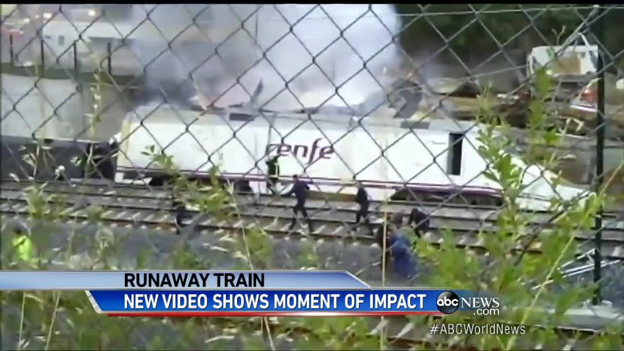 Caught on Tape: Deadly Train Crash in Spain