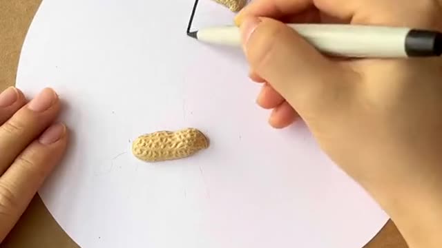 Making Giraffe from peanut shells