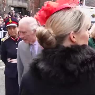 Man throws eggs at King Charles III and Queen Consort Camilla | USA TODAY #Shorts