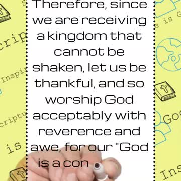 Hebrews 12:28-29 #shorts #YTShorts #Scripture