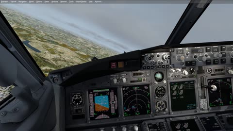 Heraklion LGIR - Stuttgart EDDS Approach Landing 737 Condor P3D IVAO