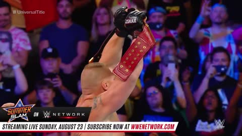 FULL MATCH - Brock Lesnar vs. Roman Reigns - Universal Title Match- SummerSlam 2018_2