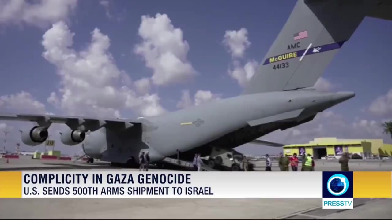 The US has sent its 500th weapons shipment to Israel