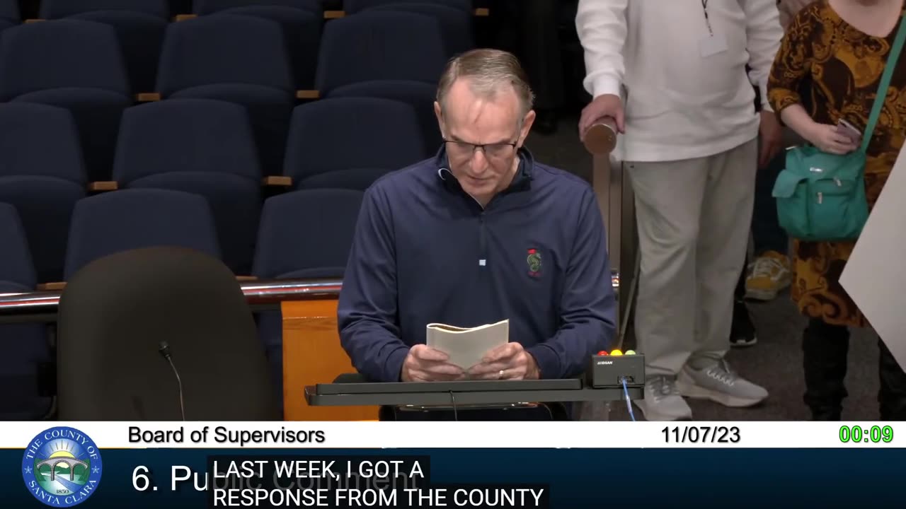 Resident respond to 10/17/23 Board of Supervisors dramatic false statement
