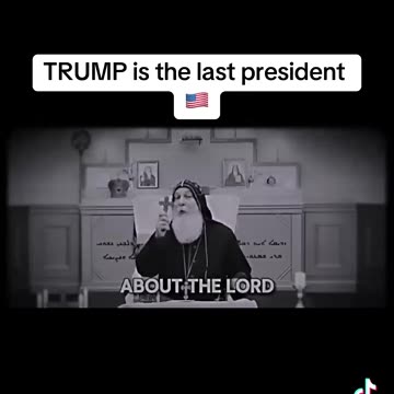 Trump is the last president. Profecy