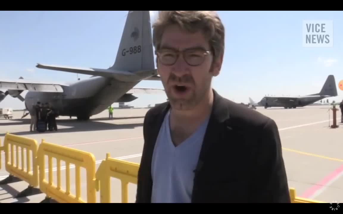 2014 Ukraine war. MH17 victim bodies flight back to Amsterdam