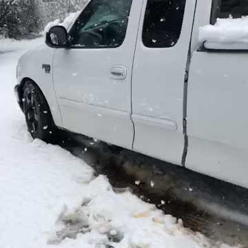My 1999 f150 in the snow