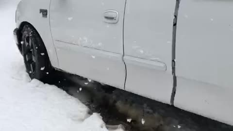 My 1999 f150 in the snow