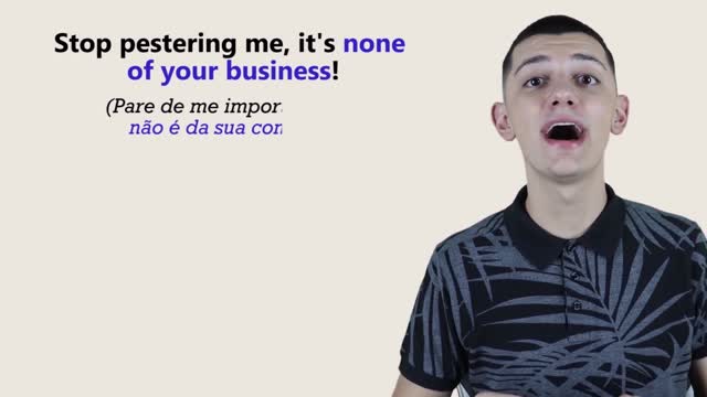 None of your business | Aprenda INGLÊS com OS SMURFS E A VILA PERDIDA