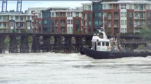 FRASER RIVER NEW WESTMINSTER BRITISH COLUMBIA CANADA
