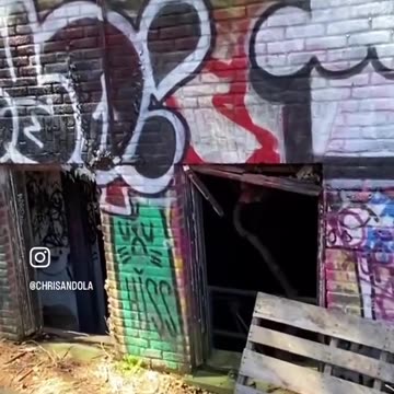 NEAR TOTALLY DESTROYED OLD BUILDING