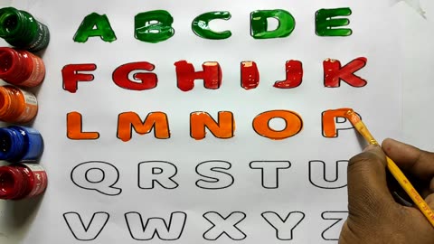 learn how to write capital ABCD alphabets in english A for apple B for ball