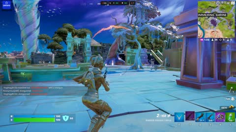 Goo gun action in Fortnite