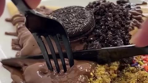 Oreo Banana Nutella crepe Heaven on a plate