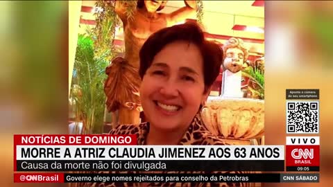 Morre a atriz Claudia Jimenez aos 63 anos | CNN SÁBADO