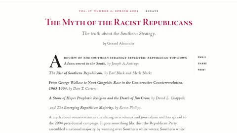 The Myth of Racist Republicans and Reparations Argument